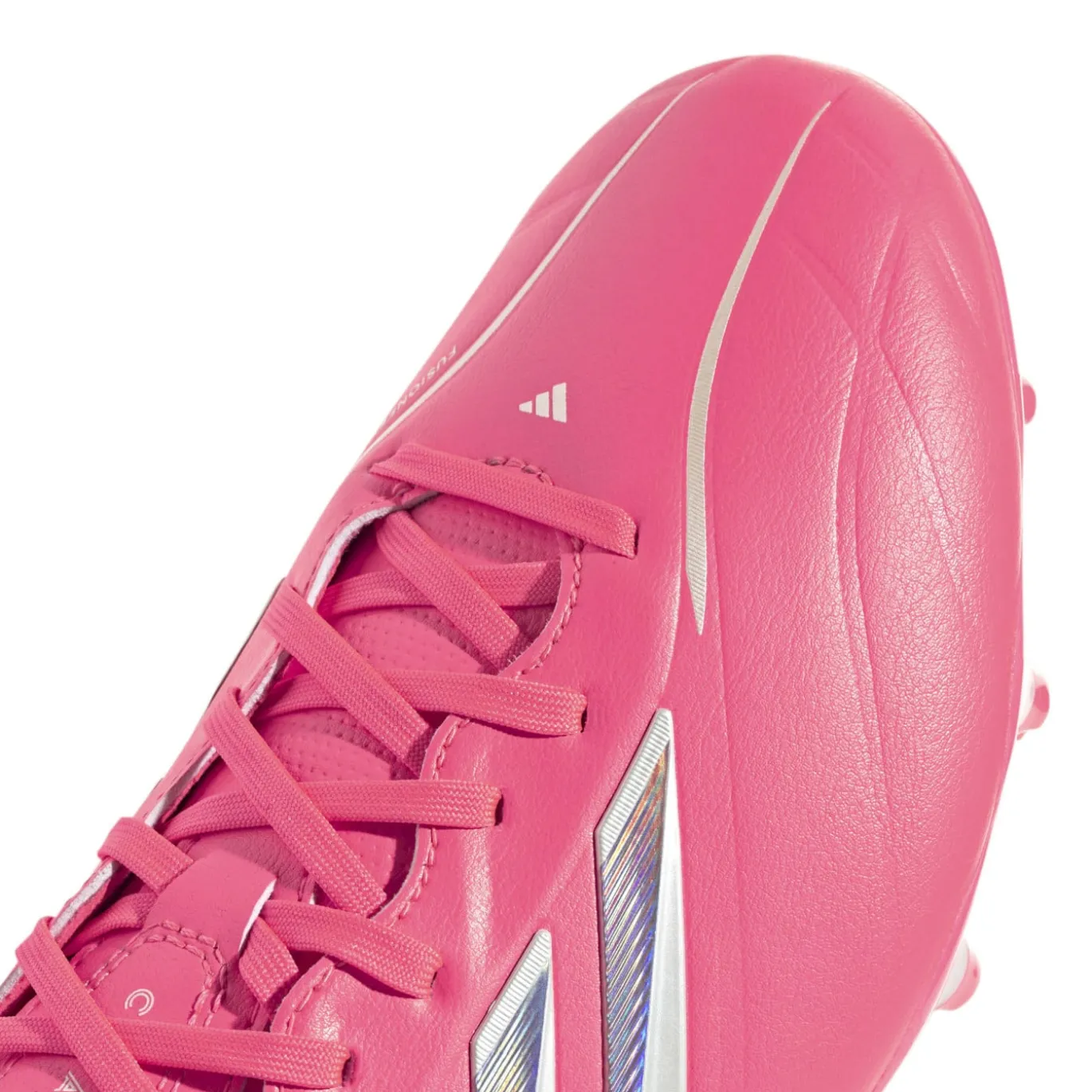 adidas Copa Pure IV League Gras Voetbalschoenen (FG) Felroze Zilver Wit