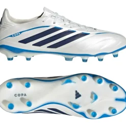 adidas Copa Pure IV Pro Gras Voetbalschoenen (FG) Wit Blauw Donkerblauw