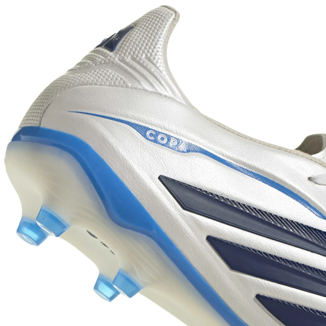 adidas Copa Pure IV Pro Gras Voetbalschoenen (FG) Wit Blauw Donkerblauw