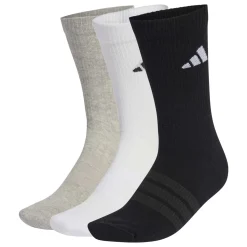 adidas Cushioned Sportswear Crew Sokken 3-Pack Grijs Wit Zwart