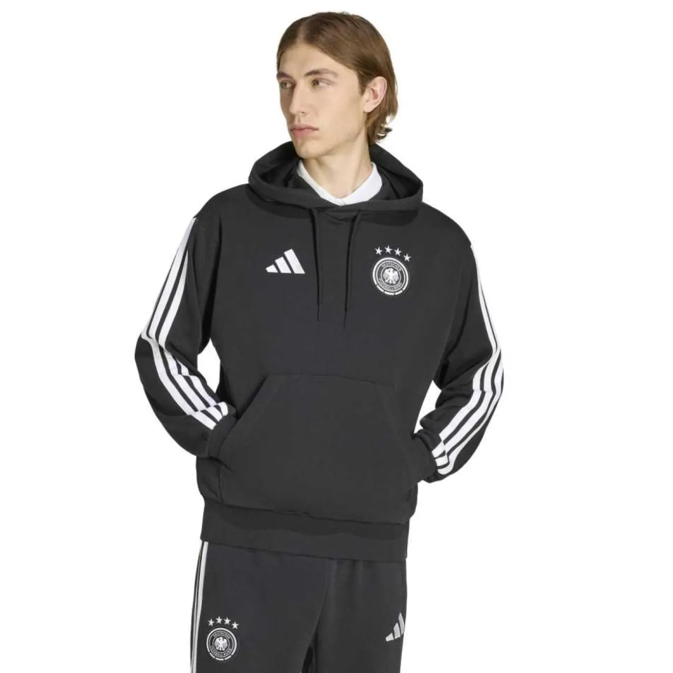 adidas Duitsland DNA Hoodie 2026-2028 Zwart Wit