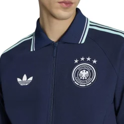 adidas Duitsland Originals Anthem Trainingsjack Donkerblauw Lichtblauw Wit
