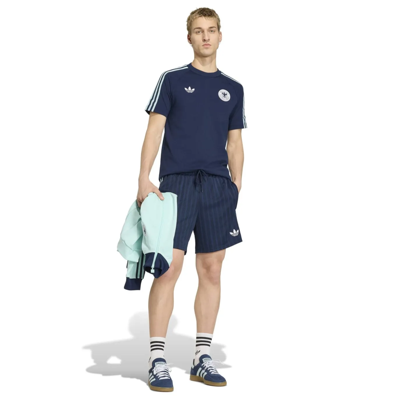 adidas Duitsland Originals Broekje Donkerblauw Lichtblauw