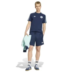 adidas Duitsland Originals T-Shirt Donkerblauw Lichtblauw Wit