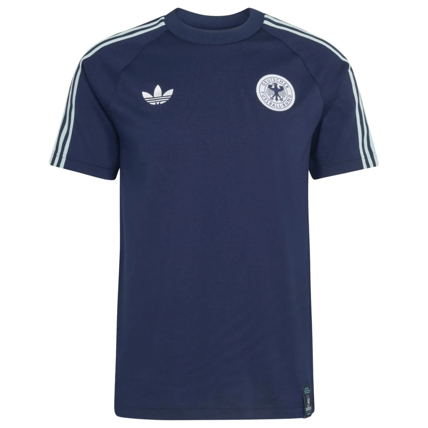 adidas Duitsland Originals T-Shirt Donkerblauw Lichtblauw Wit