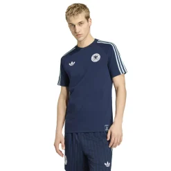 adidas Duitsland Originals T-Shirt Donkerblauw Lichtblauw Wit