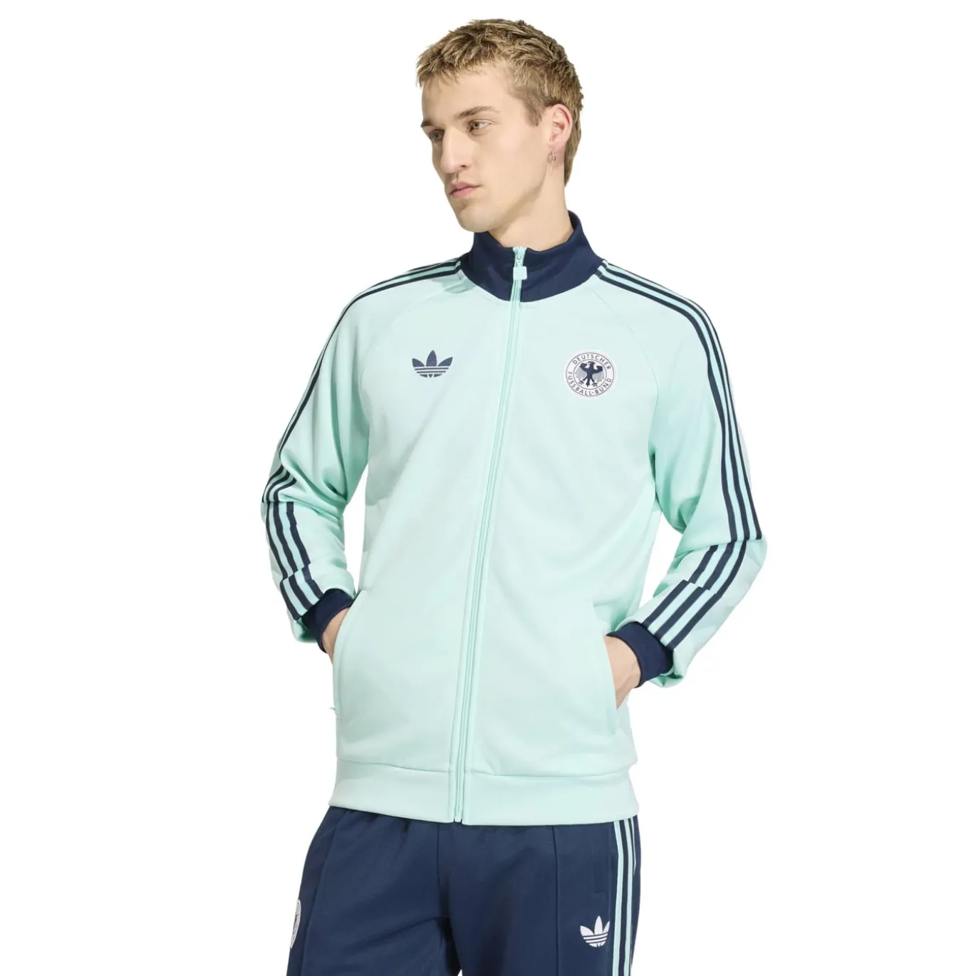 adidas Duitsland Originals Trainingspak Lichtblauw Donkerblauw