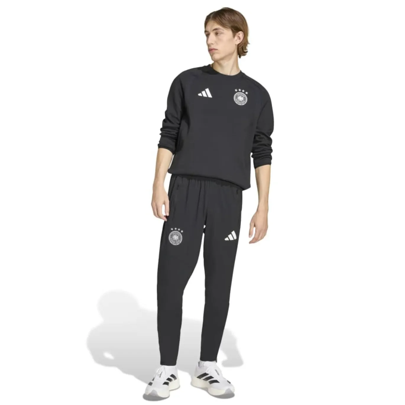 adidas Duitsland Tiro Travel Crew Sweater 2026-2028 Zwart Wit