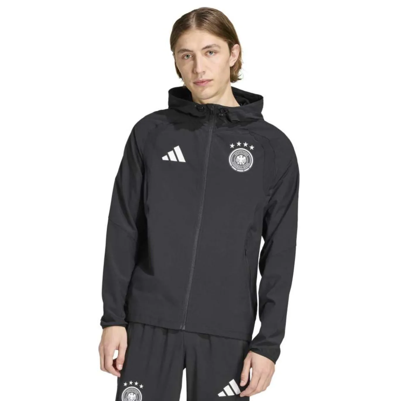 adidas Duitsland Tiro Travel Trainingsjack 2026-2028 Zwart Wit