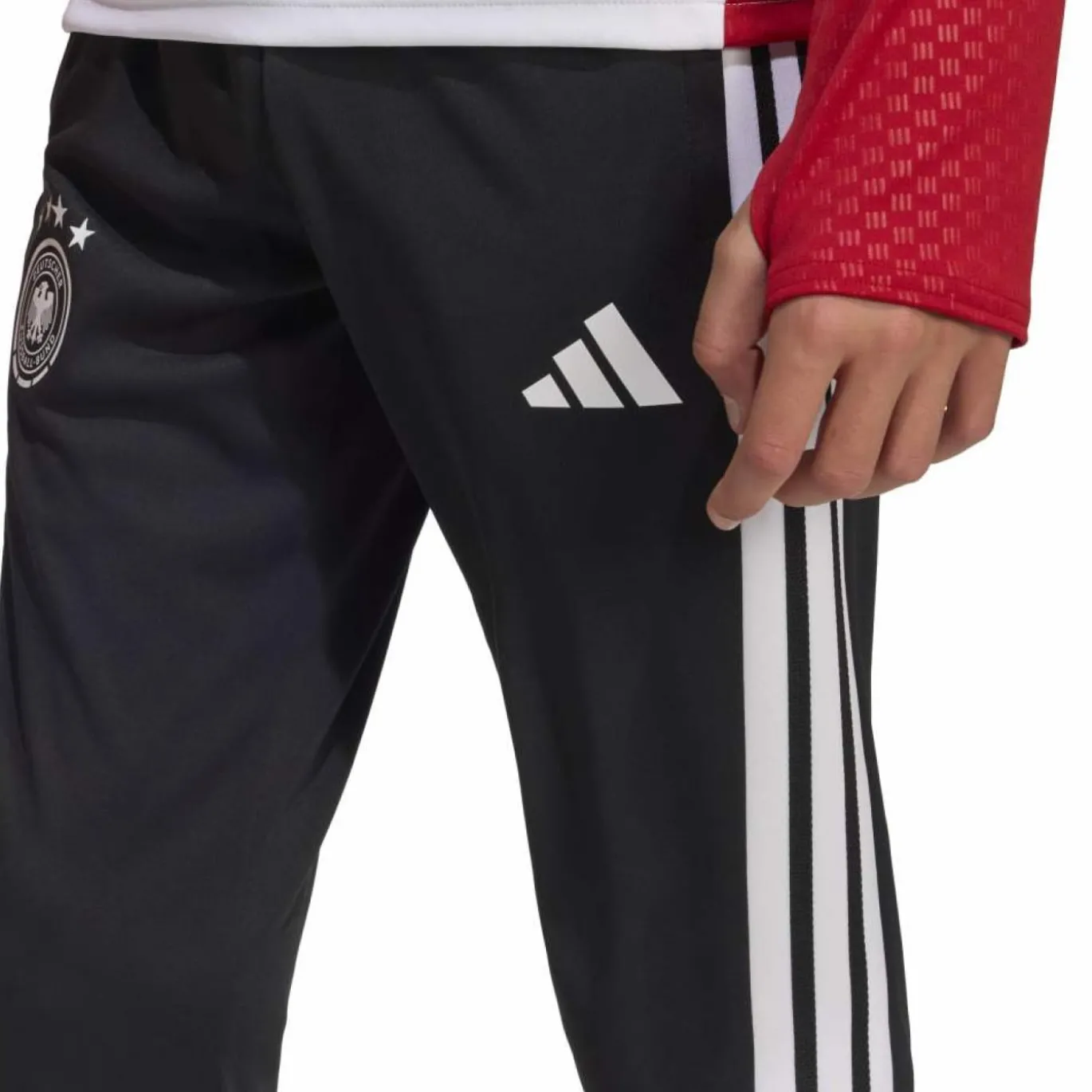 adidas Duitsland Trainingsbroek 2026-2028 Kids Zwart Wit