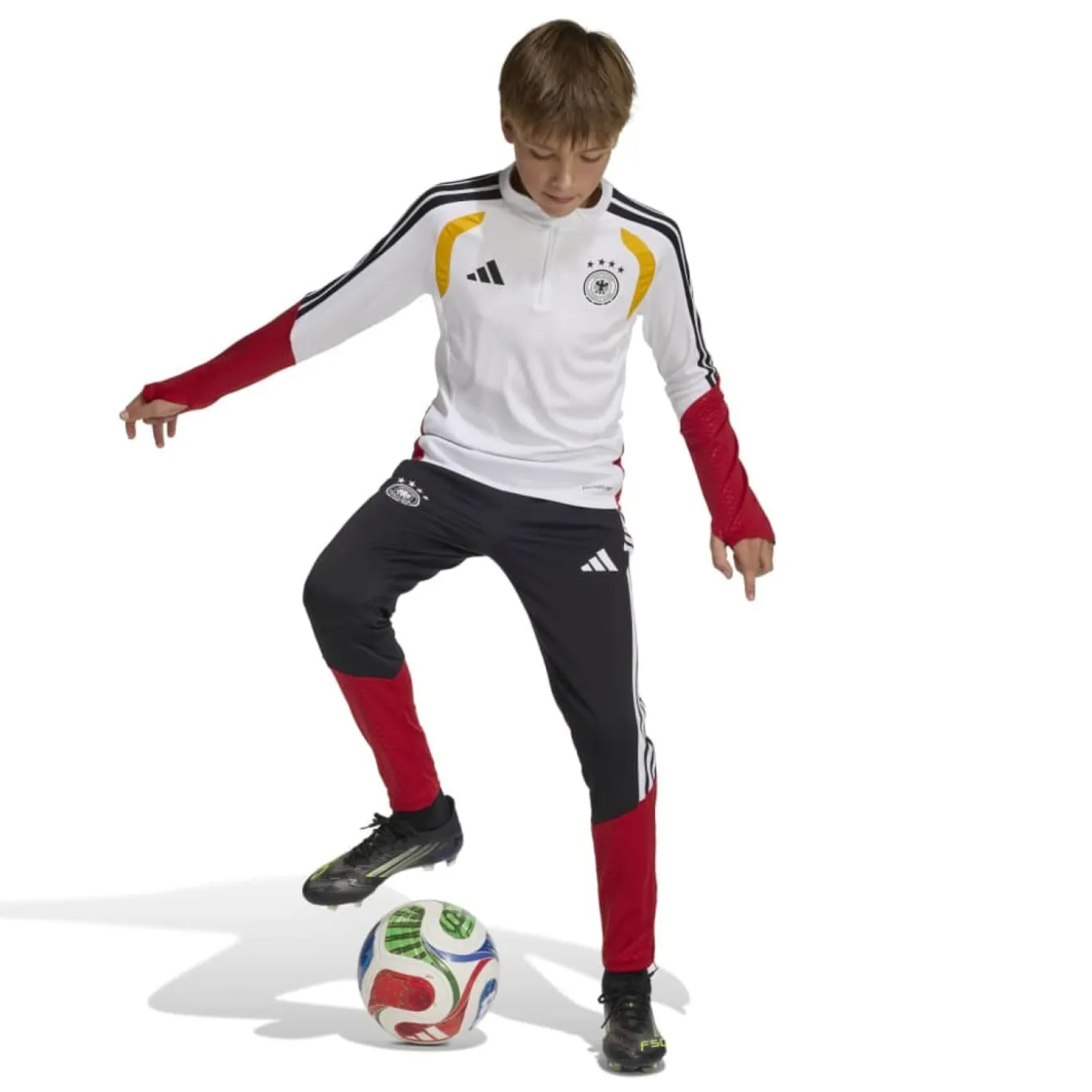 adidas Duitsland Trainingsbroek 2026-2028 Kids Zwart Wit