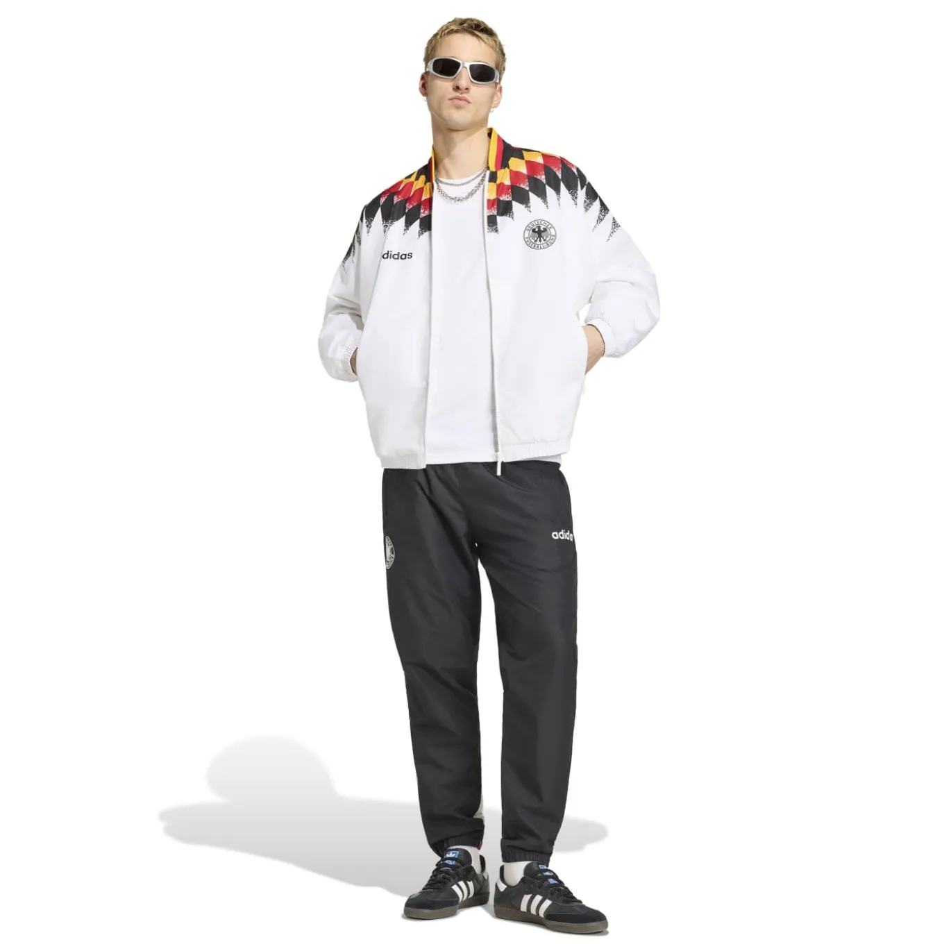 adidas Duitsland Trainingspak 1994 Wit Zwart Rood Geel