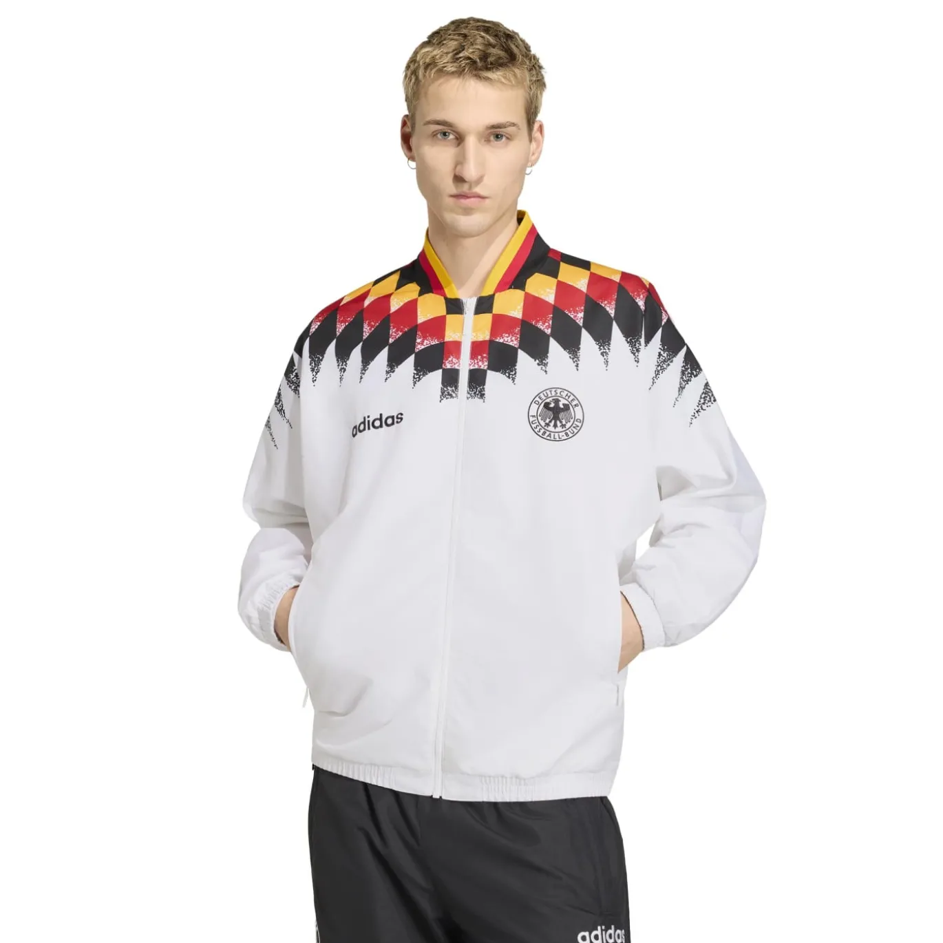 adidas Duitsland Trainingspak 1994 Wit Zwart Rood Geel