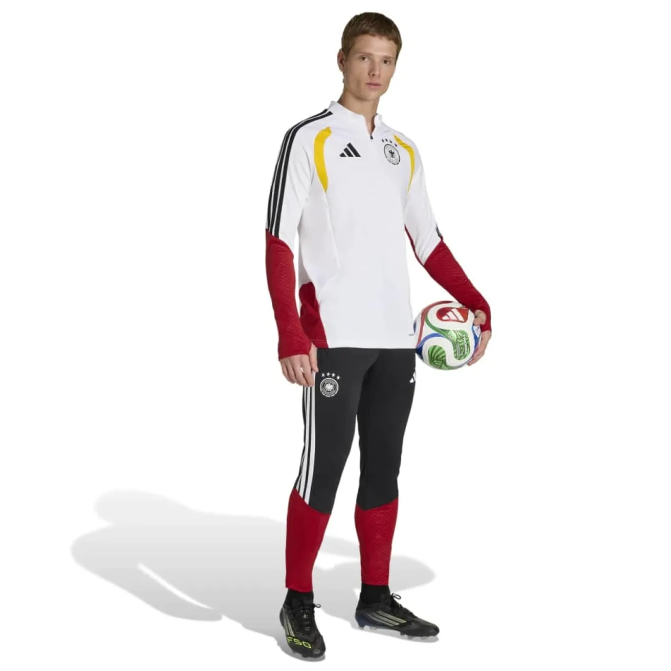 adidas Duitsland Trainingspak 1/4-Zip 2026-2028 Wit Zwart