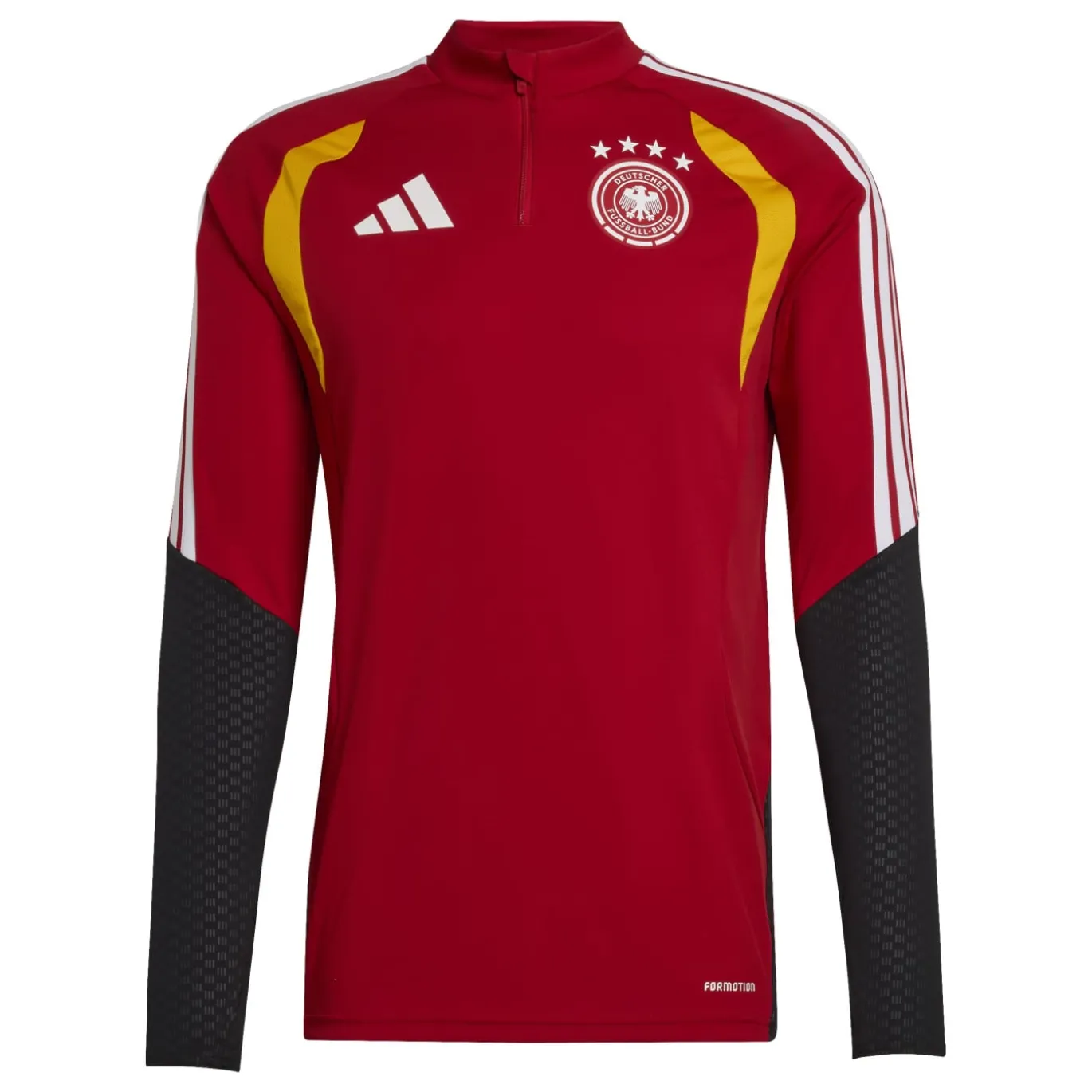 adidas Duitsland Trainingstrui 1/4-Zip 2026-2028 Rood Wit