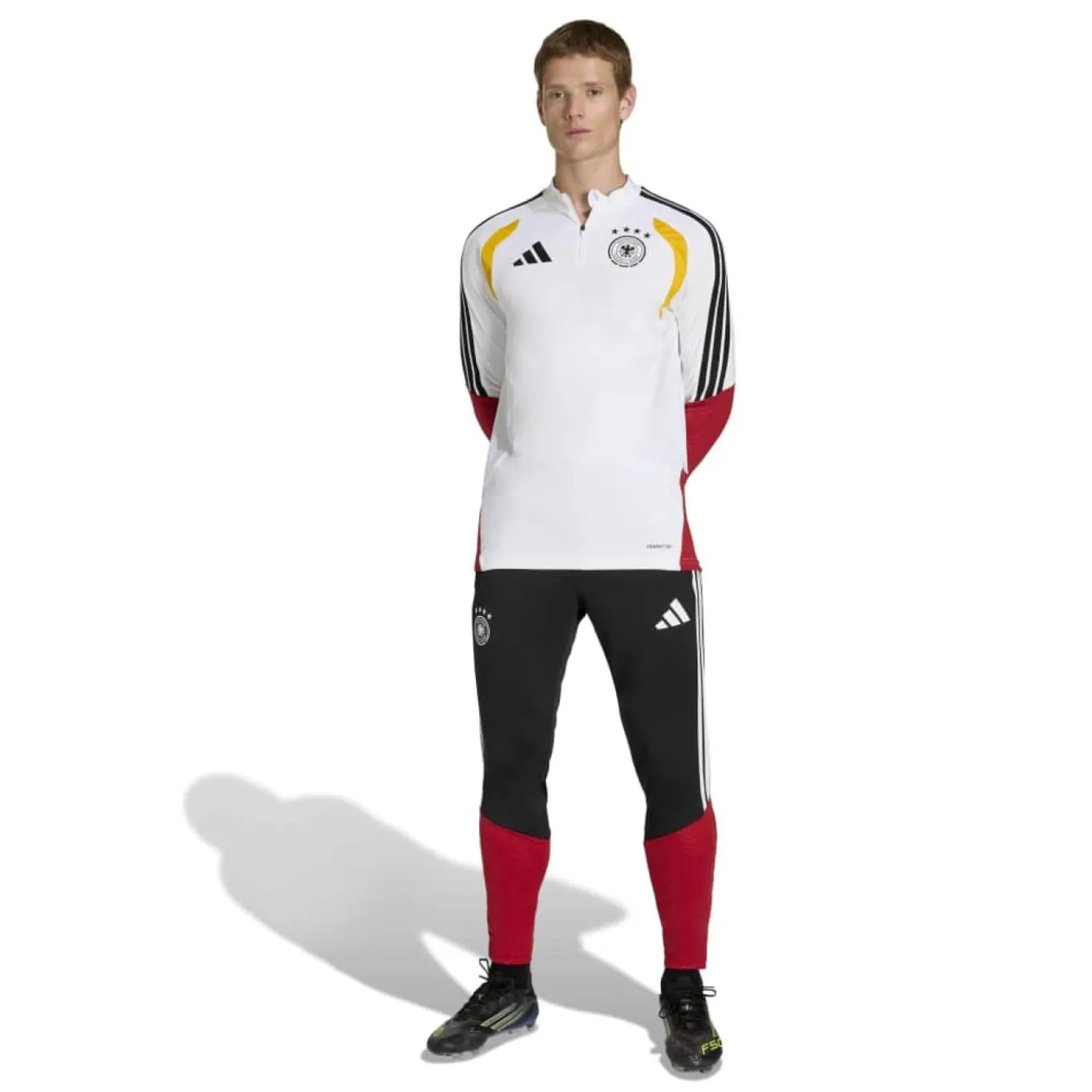adidas Duitsland Trainingstrui 1/4-Zip 2026-2028 Wit Zwart