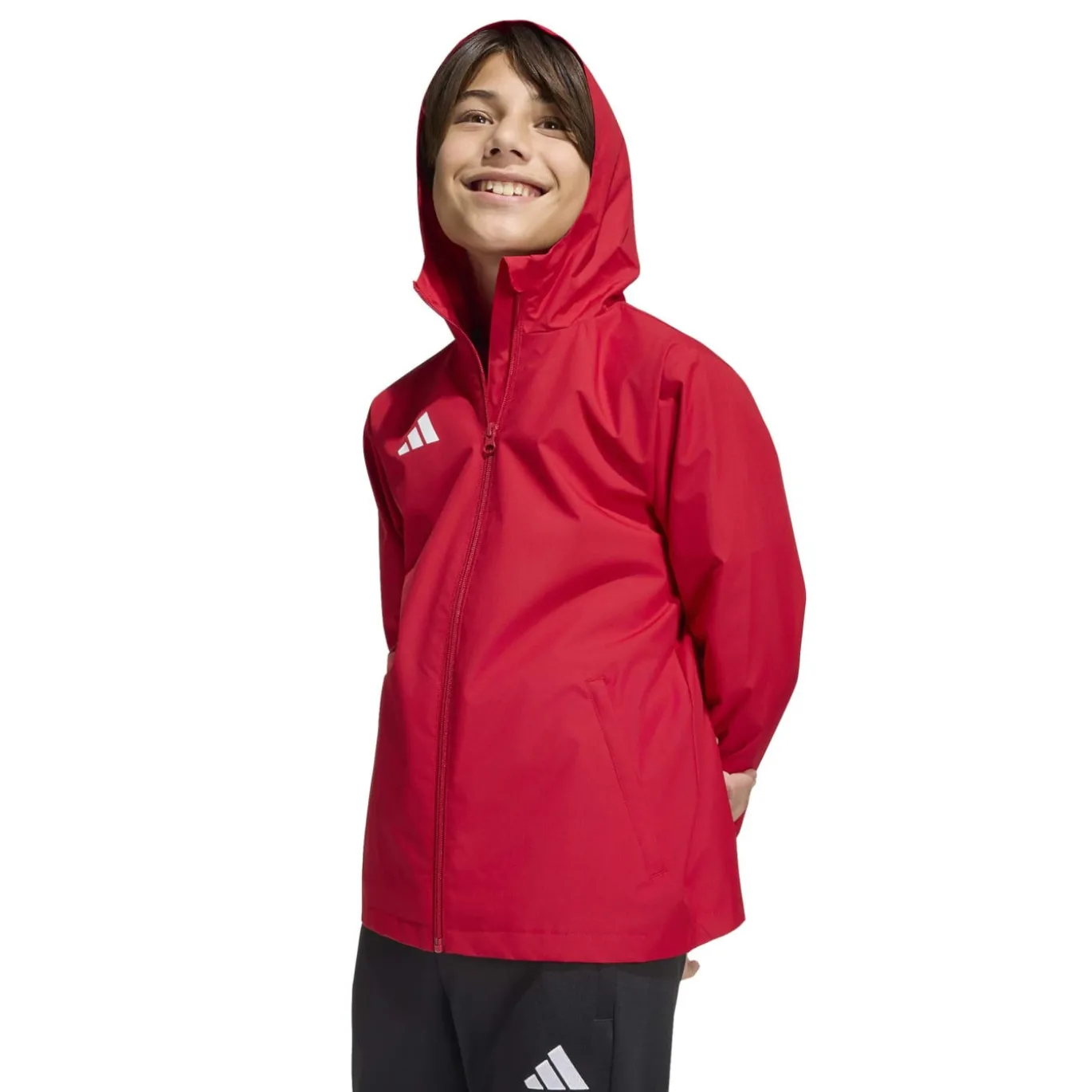 adidas Entrada 26 Allweather Trainingsjack Kids Rood Wit