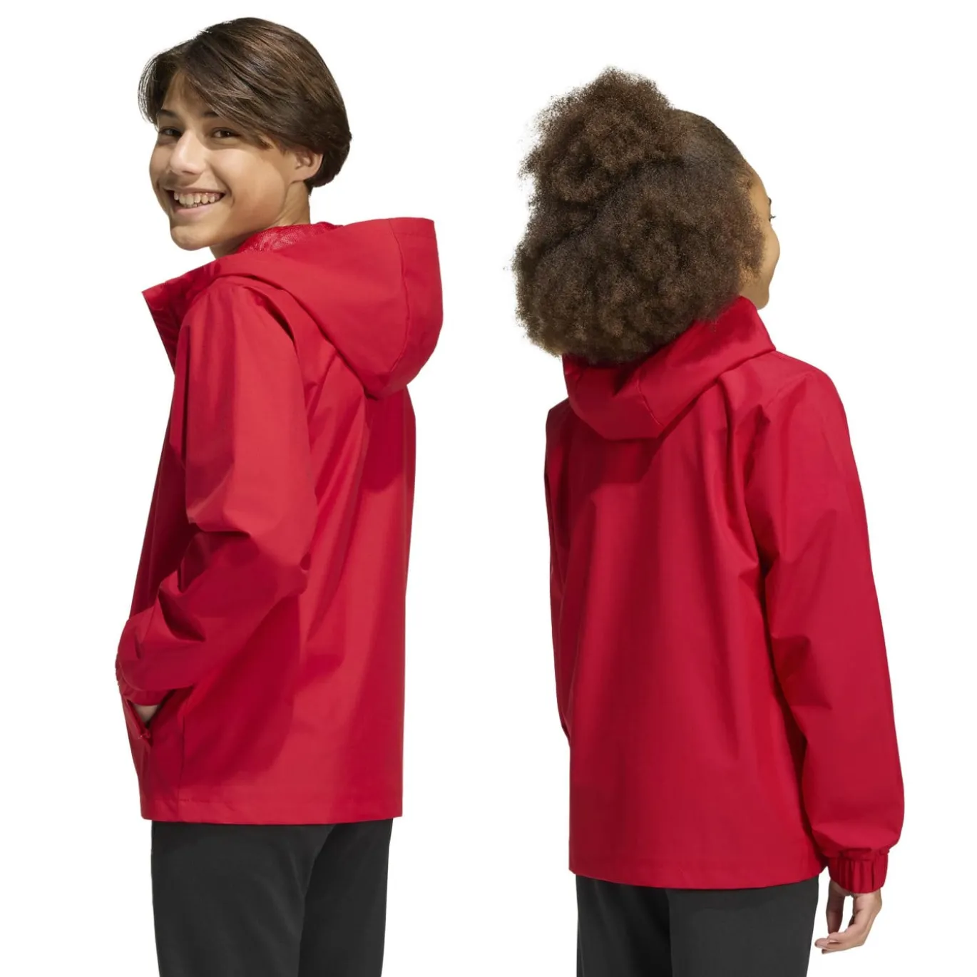 adidas Entrada 26 Allweather Trainingsjack Kids Rood Wit
