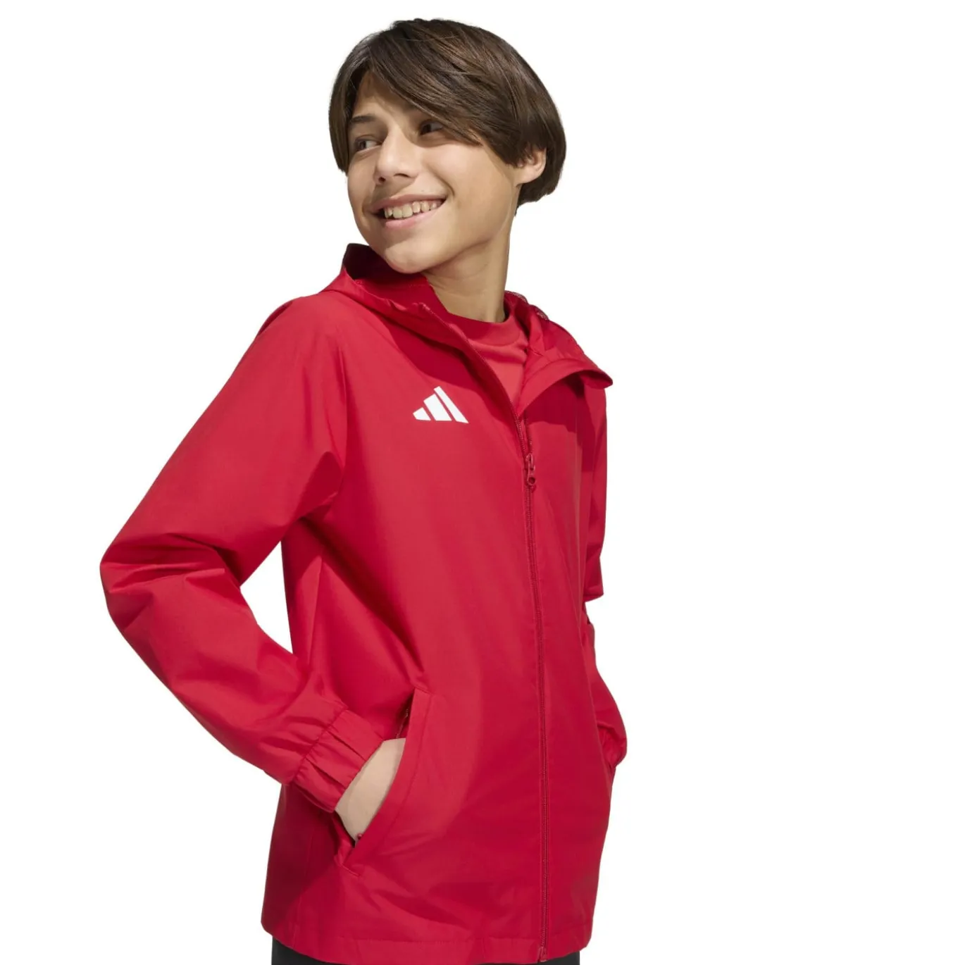adidas Entrada 26 Allweather Trainingsjack Kids Rood Wit