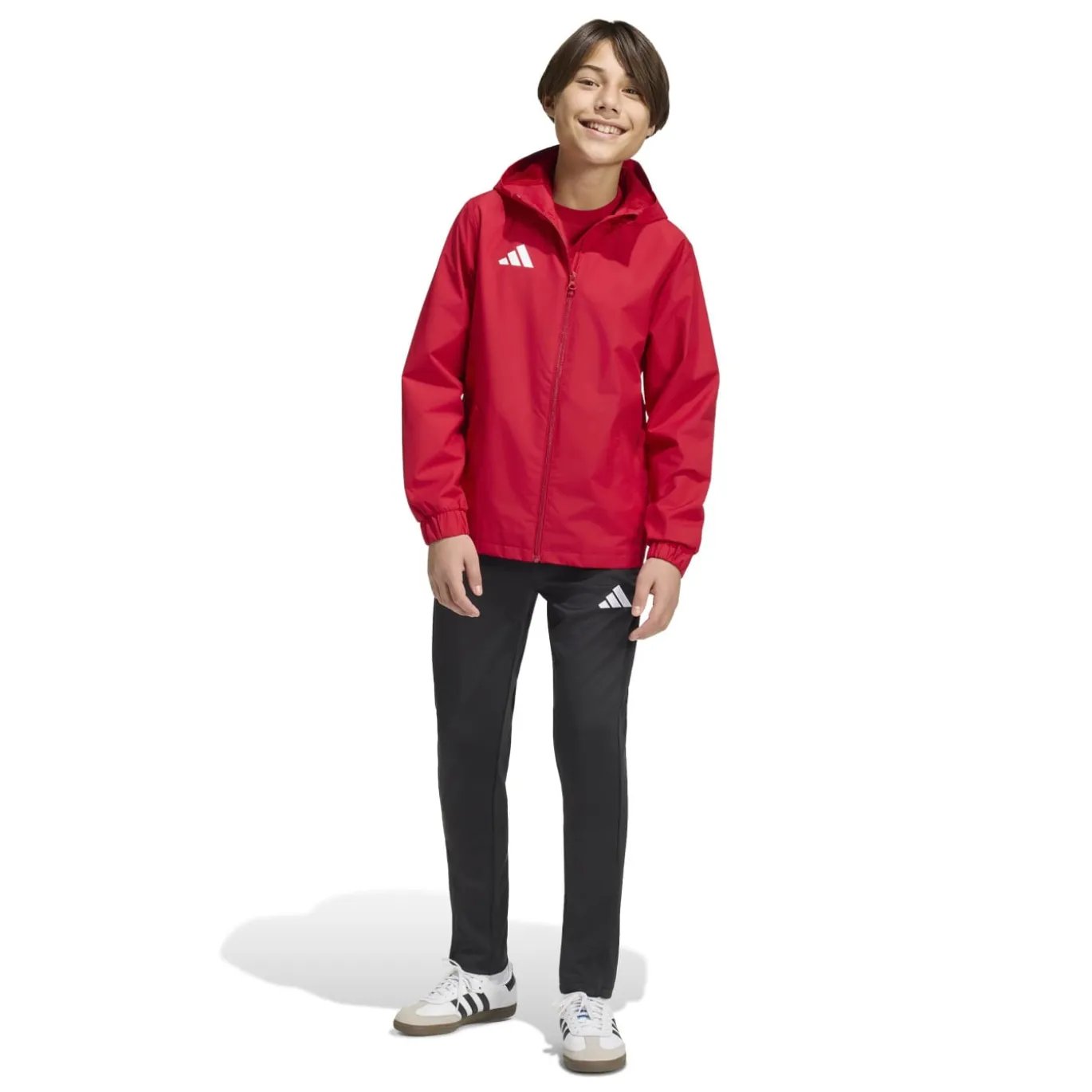 adidas Entrada 26 Allweather Trainingsjack Kids Rood Wit