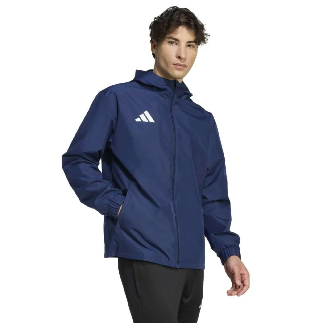 adidas Entrada 26 Allweather Trainingsjack Donkerblauw Wit