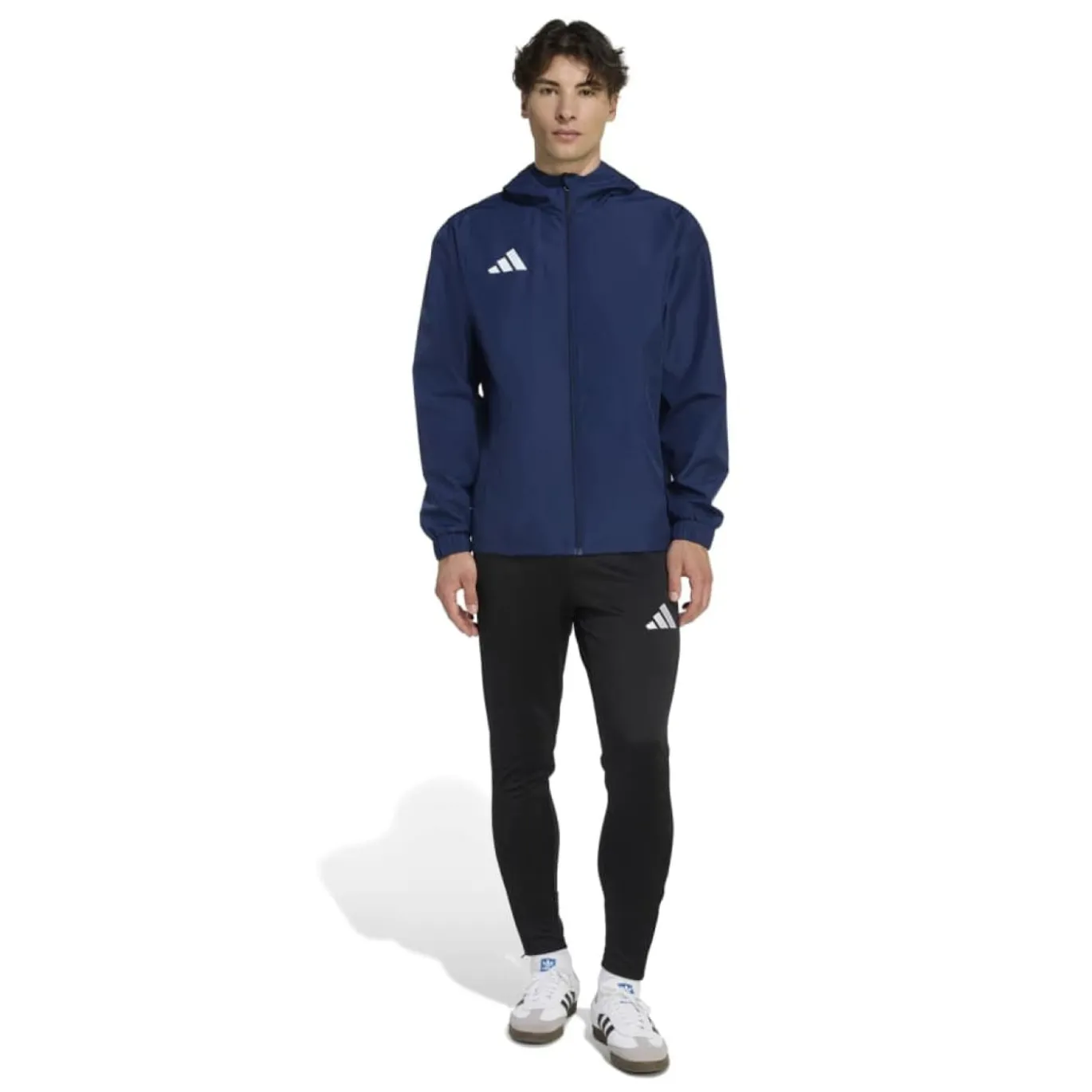 adidas Entrada 26 Allweather Trainingsjack Donkerblauw Wit