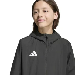 adidas Entrada 26 Allweather Trainingsjack Kids Zwart Wit