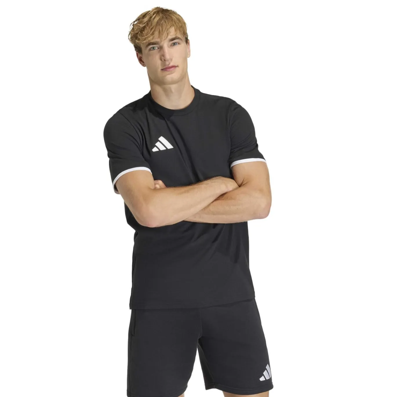 adidas Entrada 26 Casual T-Shirt Zwart Wit