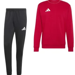 adidas Entrada 26 Crew Sweater Joggingpak Rood Zwart