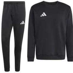 adidas Entrada 26 Crew Sweater Joggingpak Zwart Wit