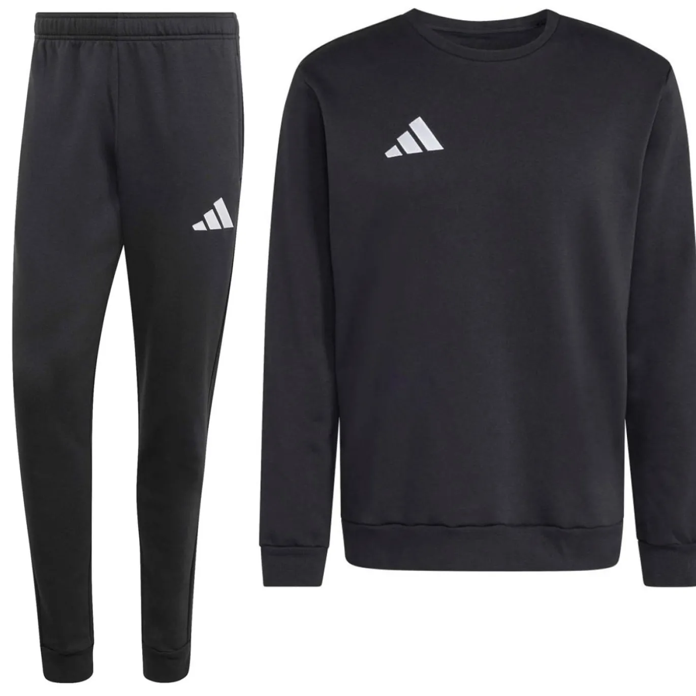 adidas Entrada 26 Crew Sweater Joggingpak Zwart Wit
