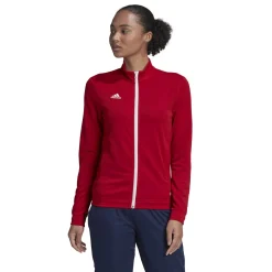 adidas Entrada 22 Full-Zip Trainingspak Dames Rood Zwart Wit