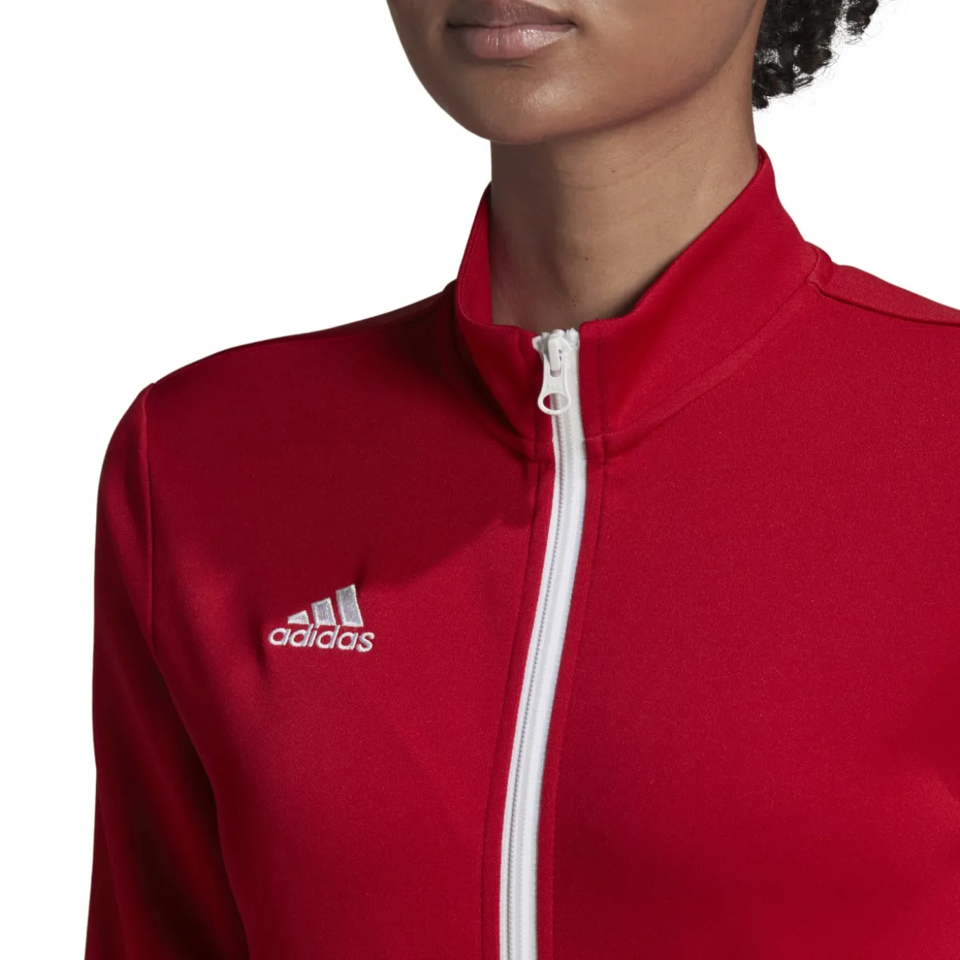 adidas Entrada 22 Full-Zip Trainingspak Dames Rood Zwart Wit