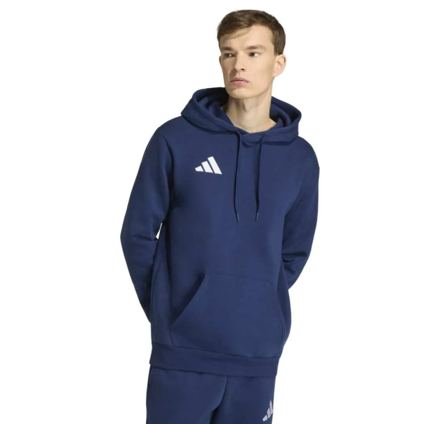 adidas Entrada 26 Hoodie Donkerblauw Wit