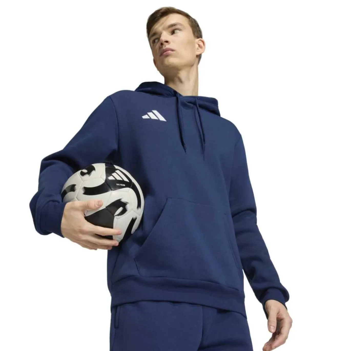 adidas Entrada 26 Hoodie Donkerblauw Wit