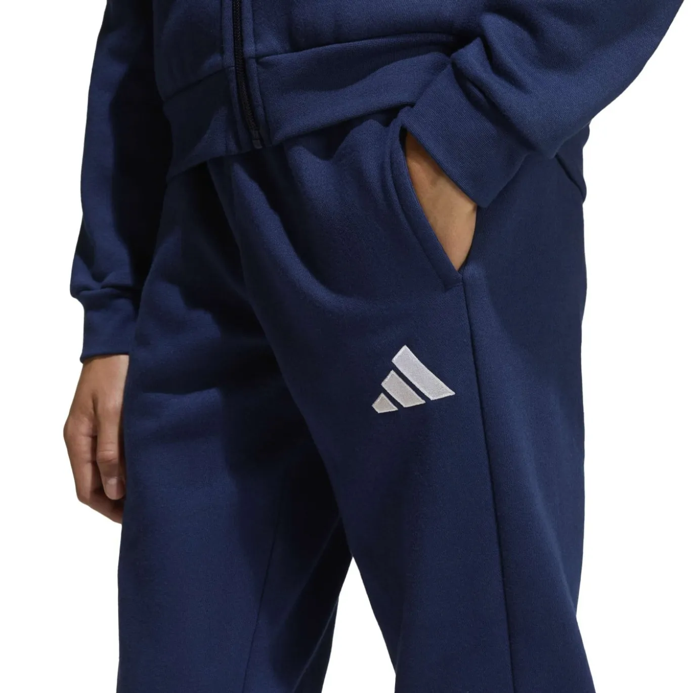 adidas Entrada 26 Hoodie Joggingpak Kids Donkerblauw Wit