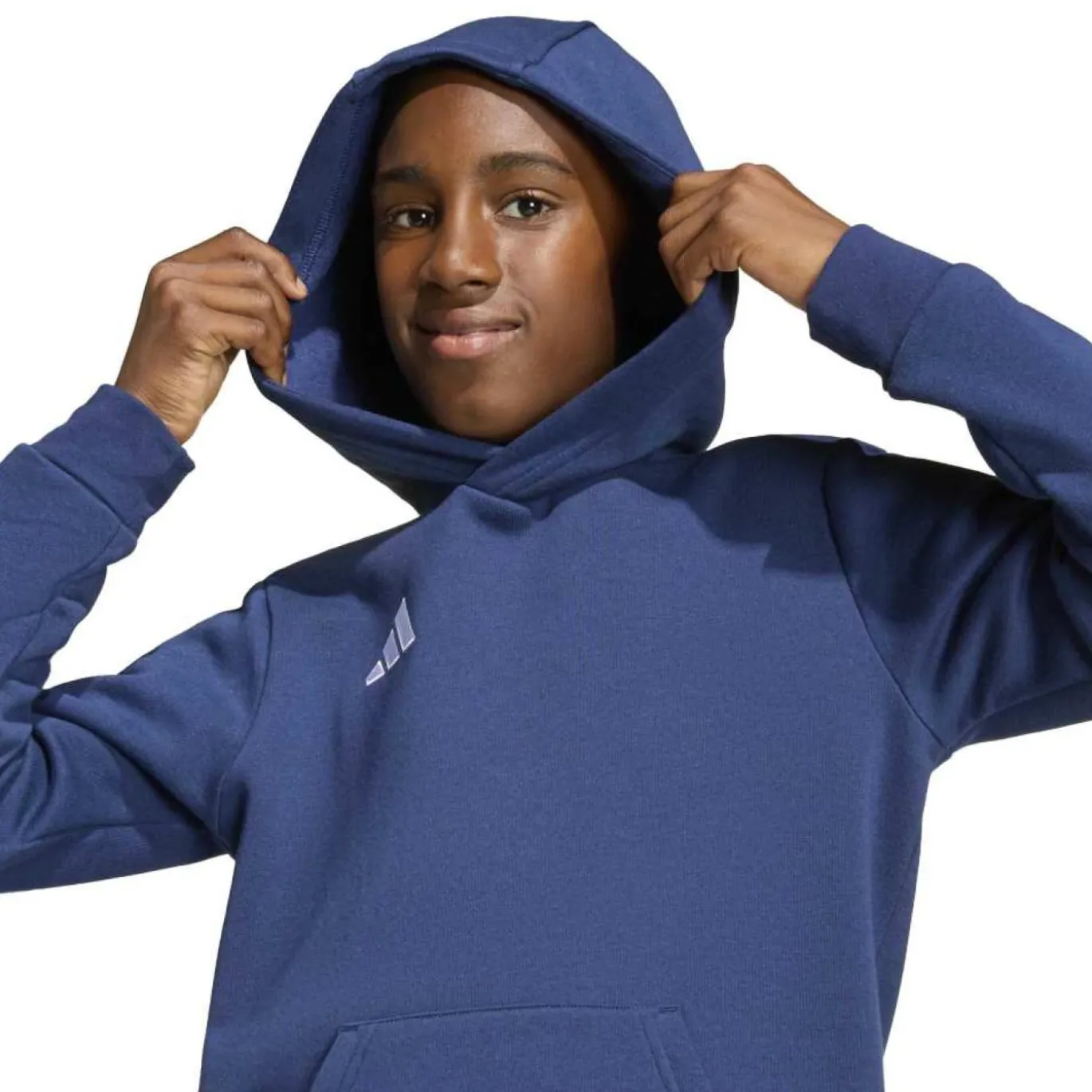 adidas Entrada 26 Hoodie Joggingpak Kids Donkerblauw Wit