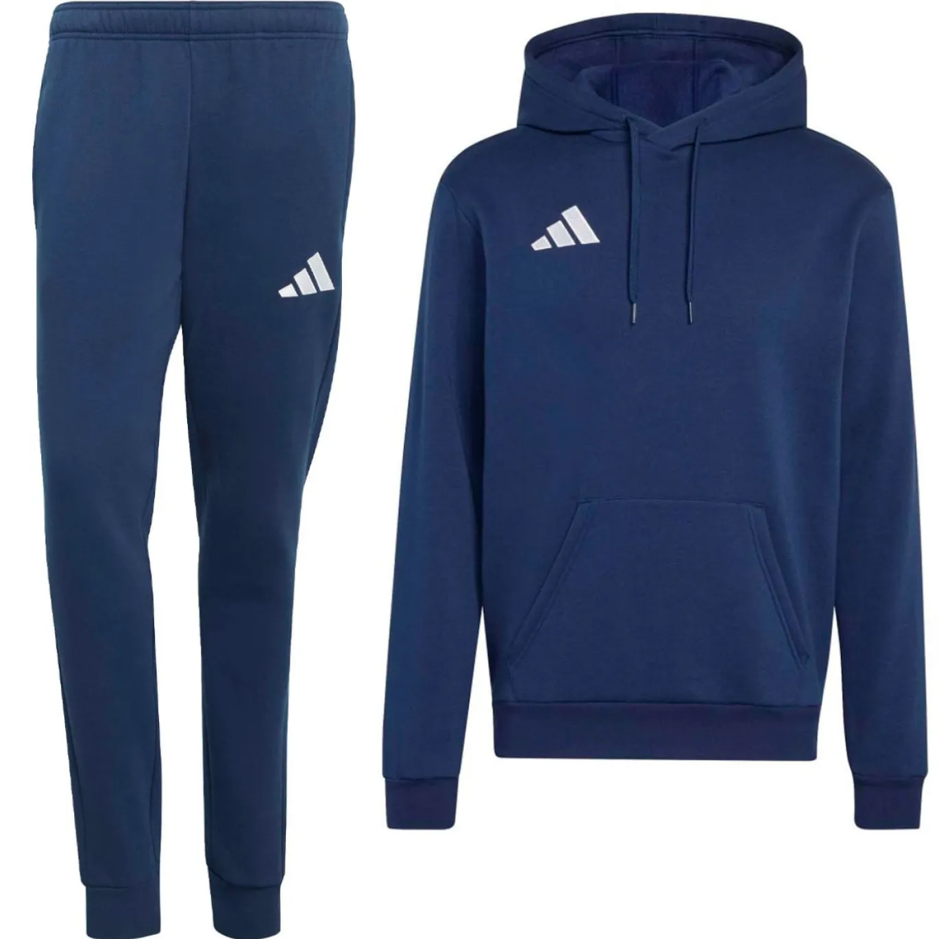 adidas Entrada 26 Hoodie Joggingpak Donkerblauw Wit