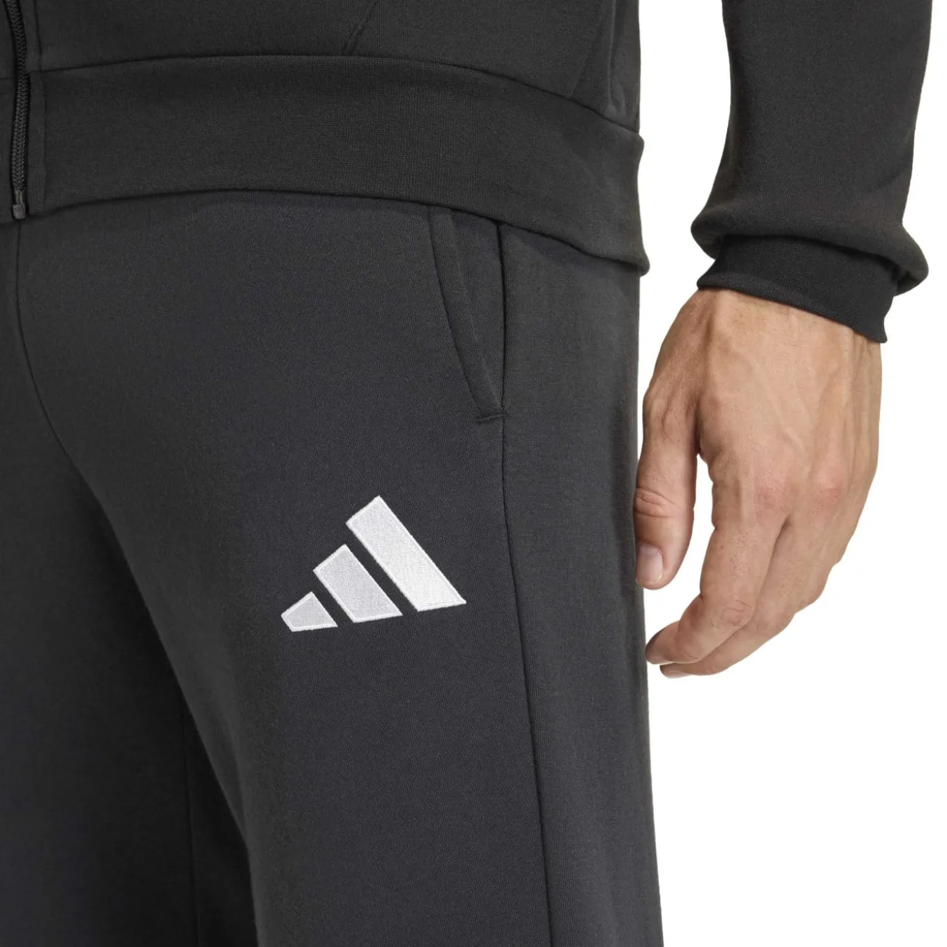 adidas Entrada 26 Hoodie Joggingpak Zwart Wit