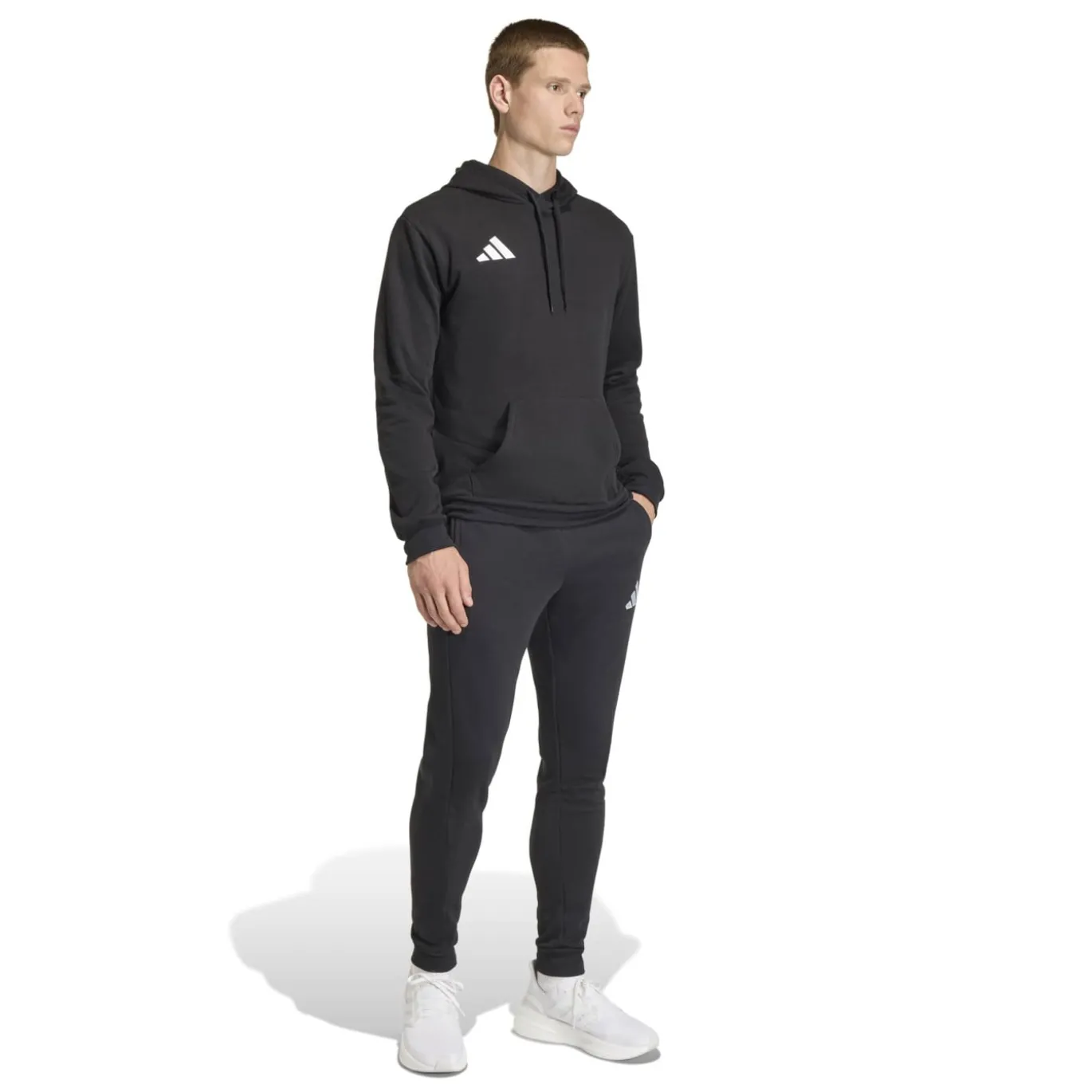 adidas Entrada 26 Hoodie Joggingpak Zwart Wit
