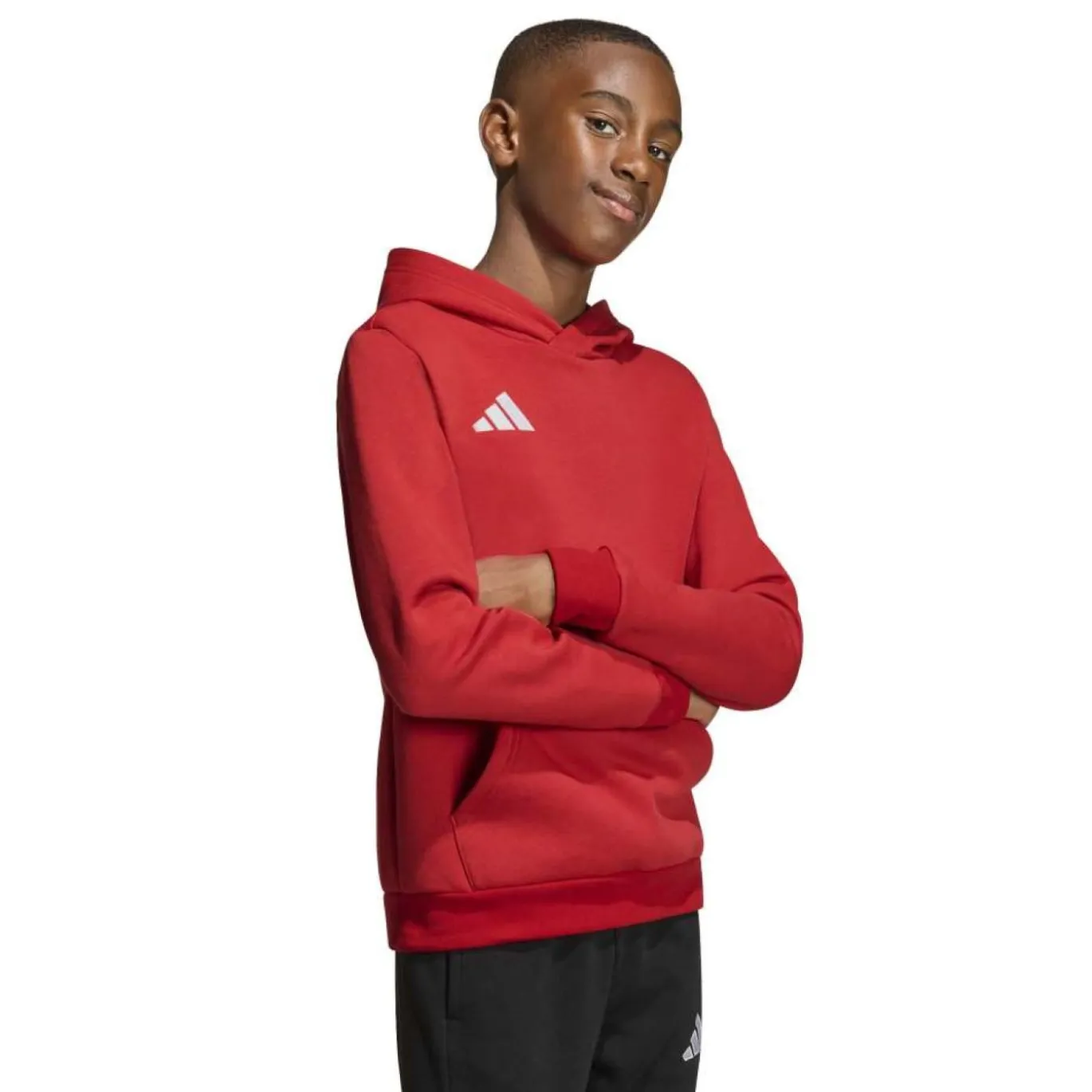 adidas Entrada 26 Hoodie Kids Rood Wit
