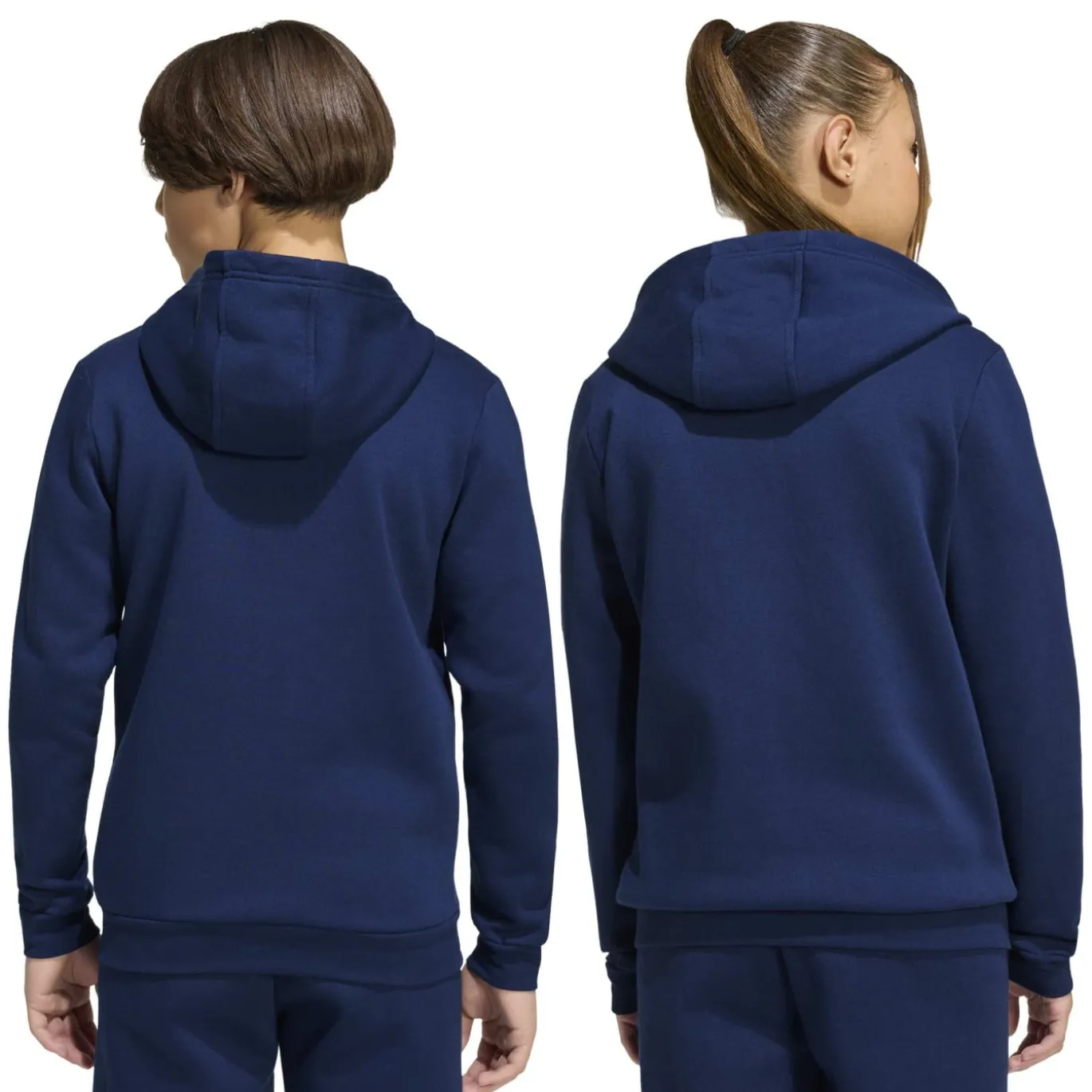 adidas Entrada 26 Joggingpak Full-Zip Vest Kids Donkerblauw Wit