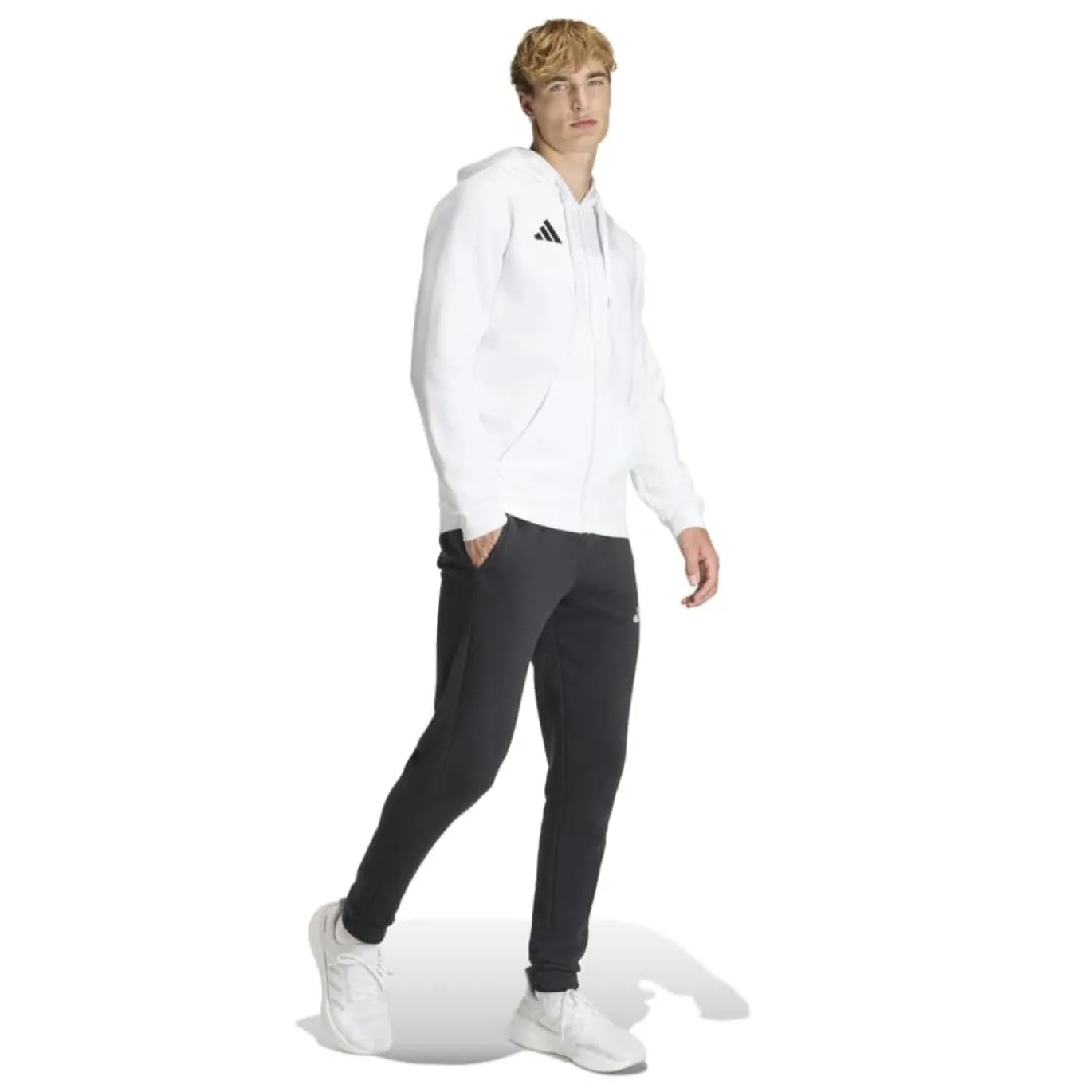 adidas Entrada 26 Joggingpak Full-Zip Vest Wit Zwart