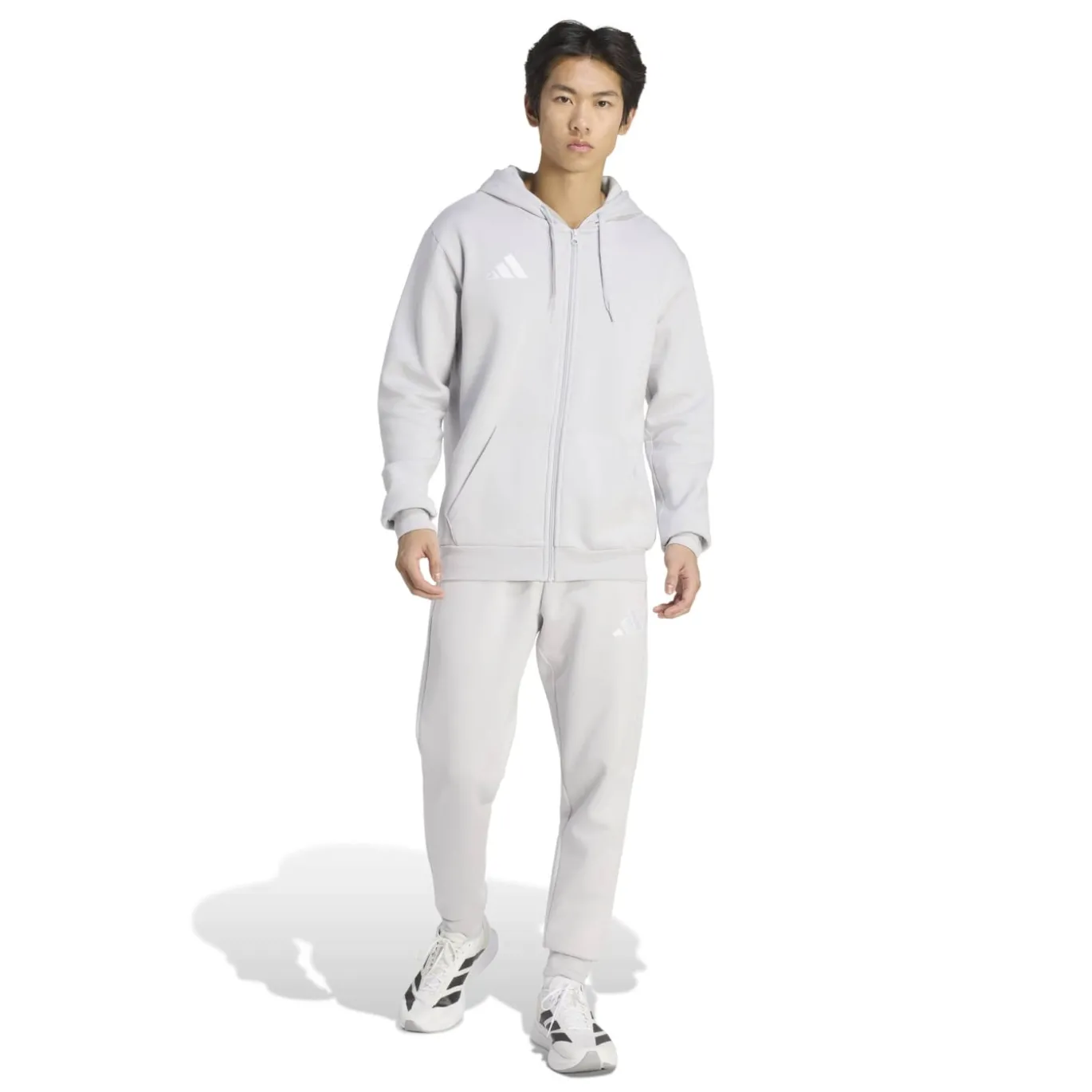 adidas Entrada 26 Joggingpak Full-Zip Vest Grijs Wit
