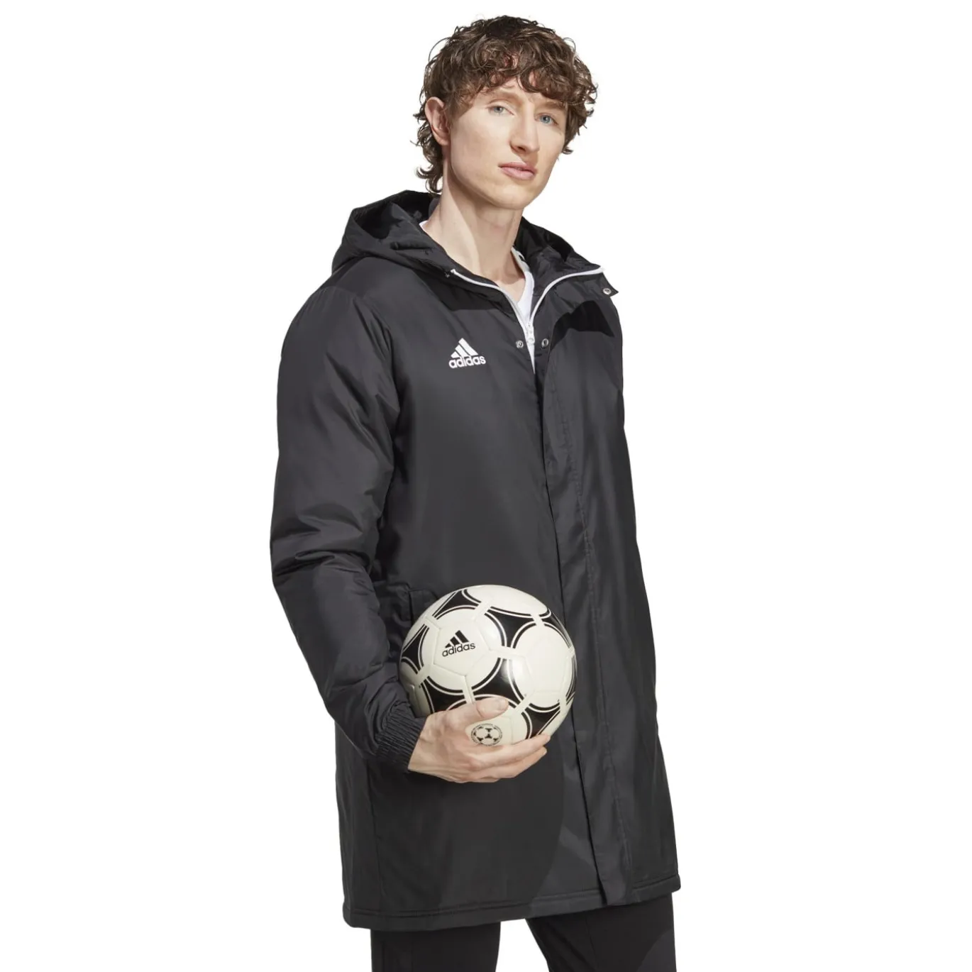 adidas Entrada 22 Lange Voetbaljack Zwart Wit