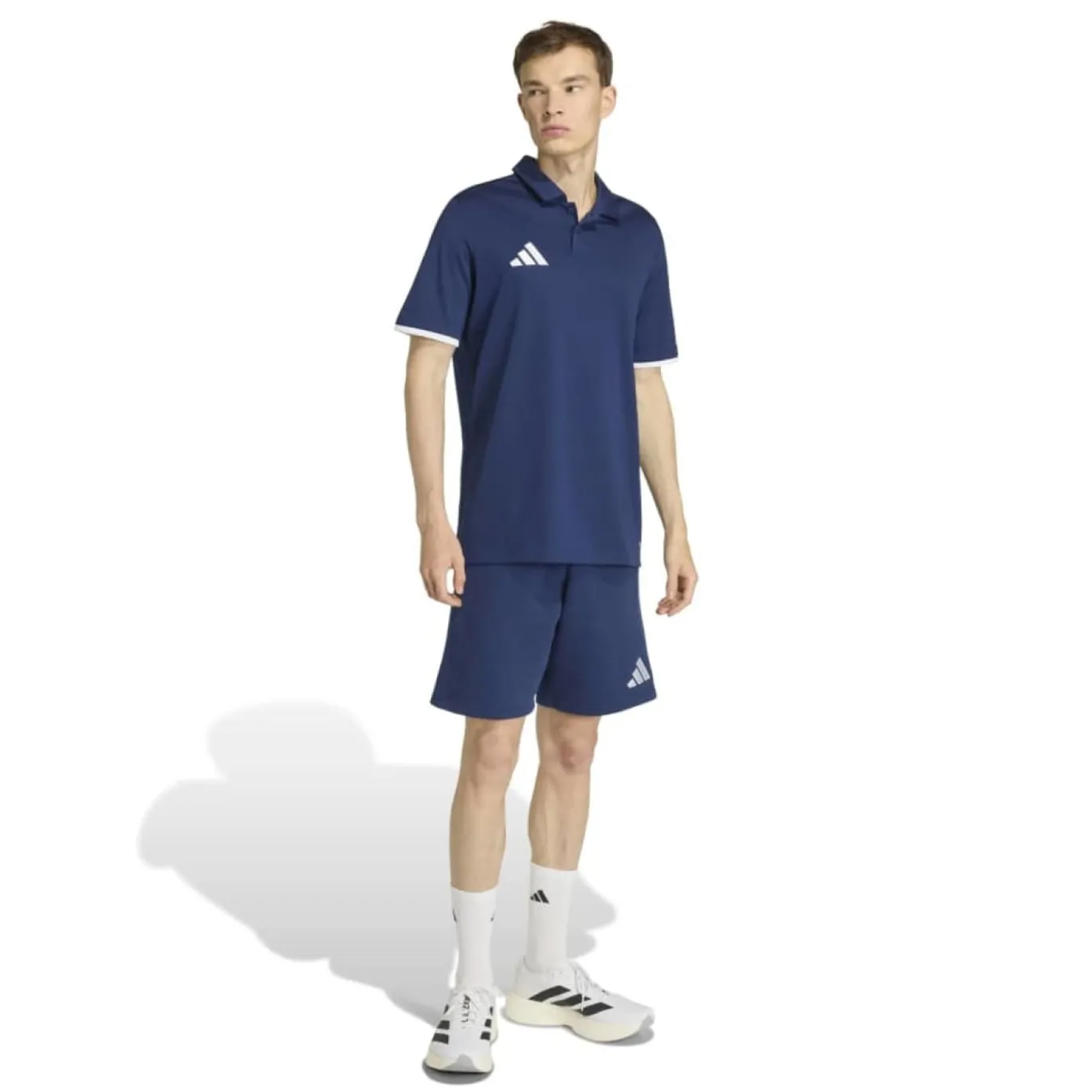 adidas Entrada 26 Polo Donkerblauw Wit
