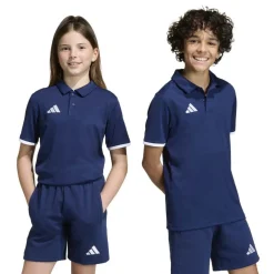adidas Entrada 26 Polo Kids Donkerblauw Wit