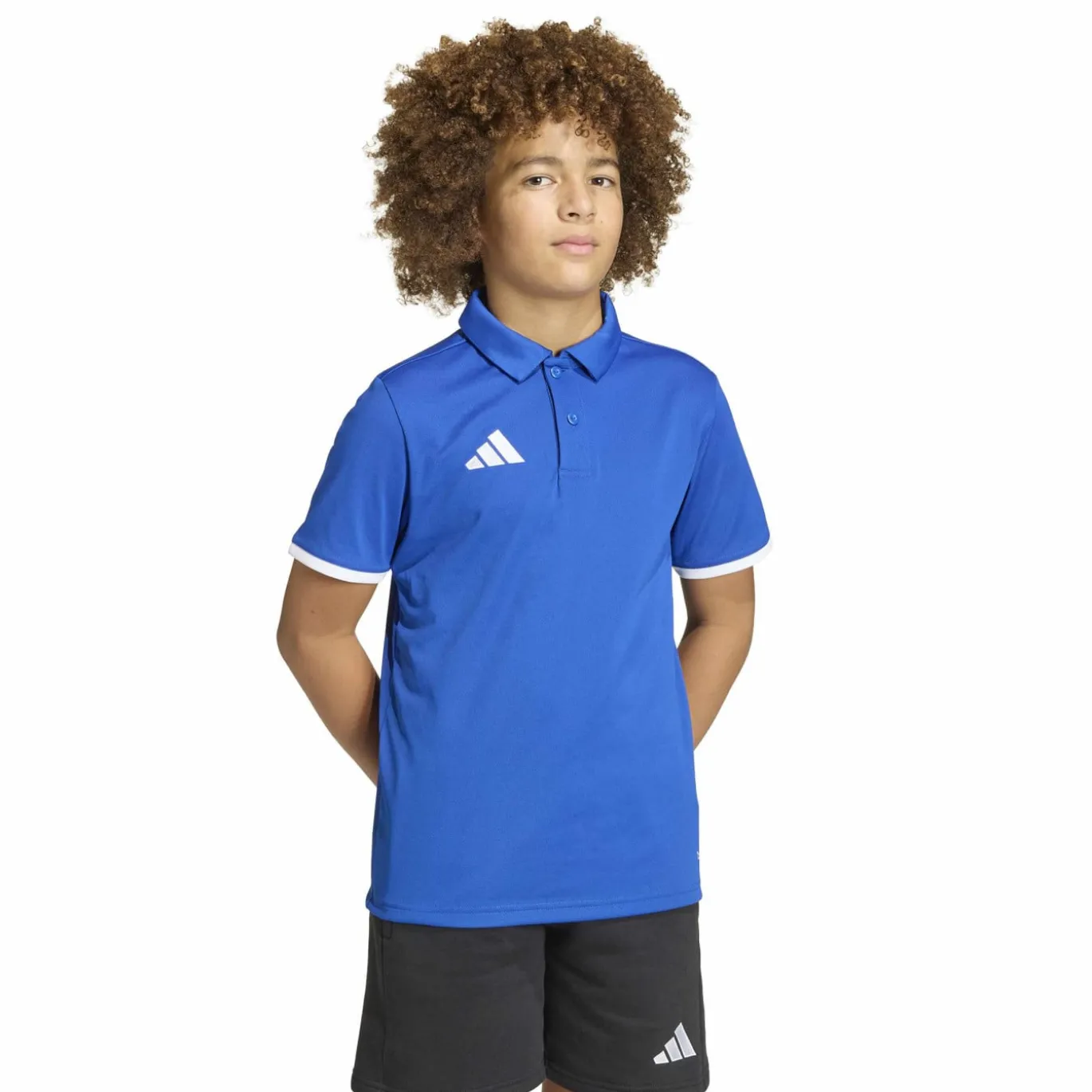 adidas Entrada 26 Polo Trainingsset Kids Blauw Wit