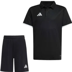 adidas Entrada 26 Polo Trainingsset Kids Zwart Wit