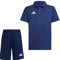 adidas Entrada 26 Polo Trainingsset Kids Donkerblauw Wit